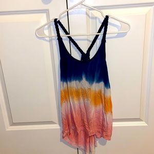 Tie dye braided tank top / L / Ocean Drive